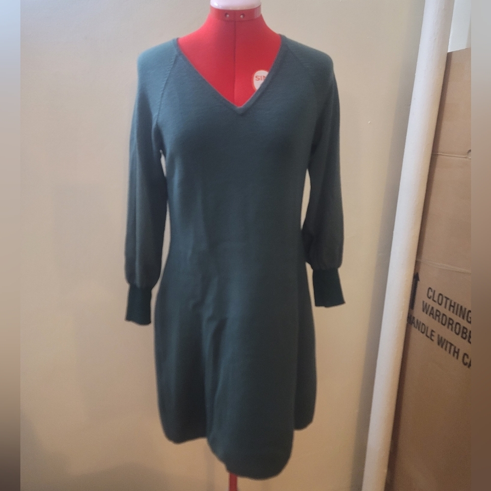 Ann Taylor Green Structured Jacket with Long Sleeves